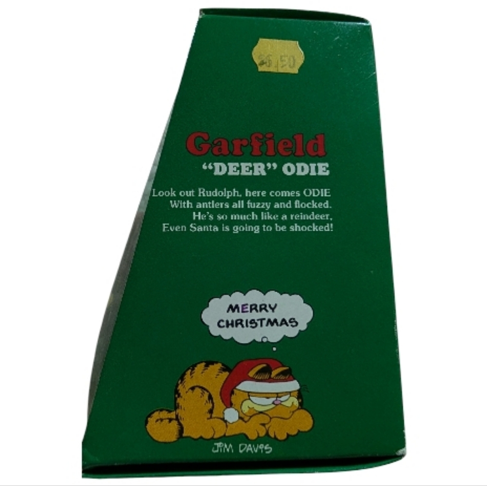Vintage 1978 Enesco NIB Garfield‎ "Deer Odie" Christmas Ornament - Picture 5 of 7